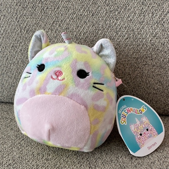 Nwt 🐈 🦄 5" Soraya Cat Unicorn Squishmallows - Picture 2 of 4